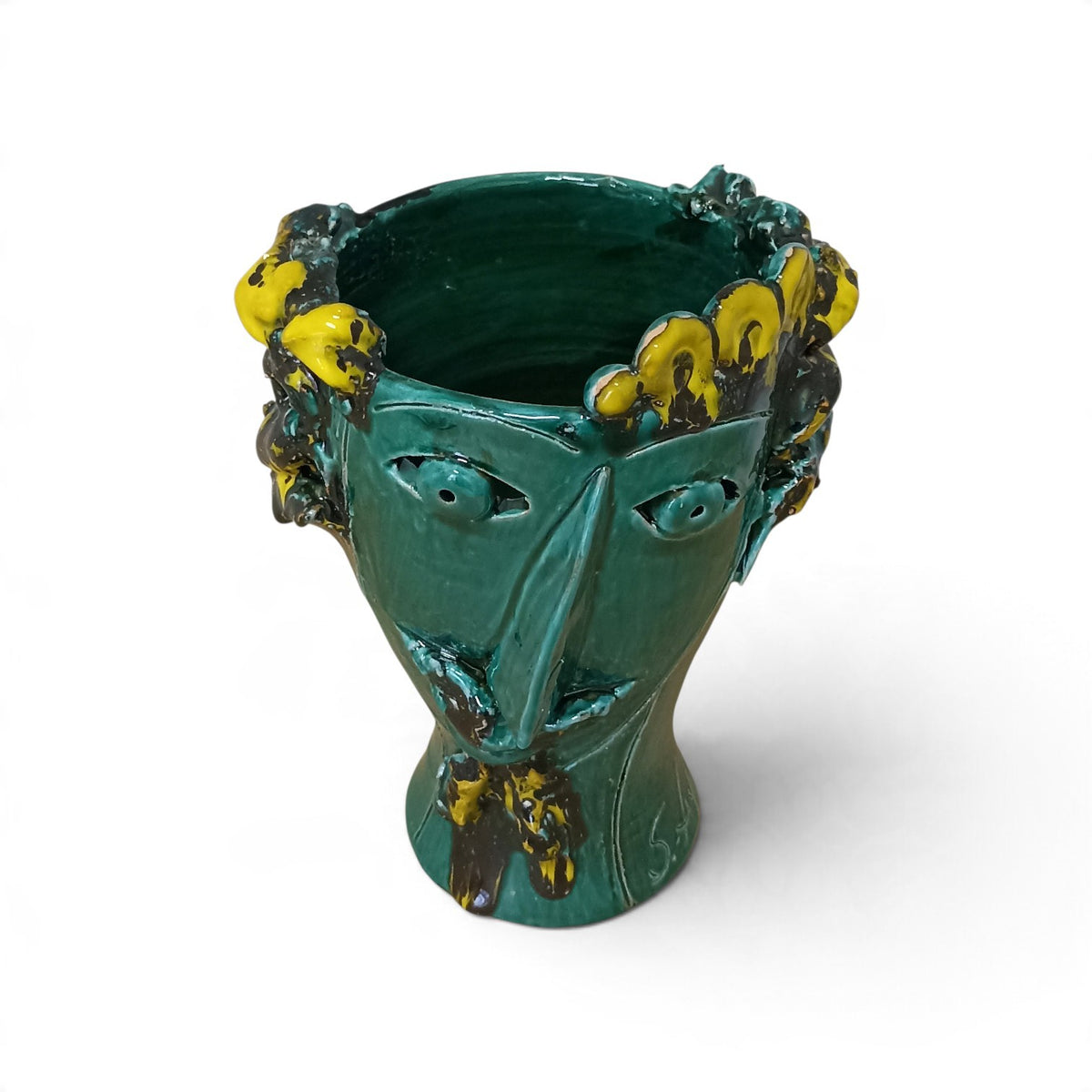 original sicilian majolica vase