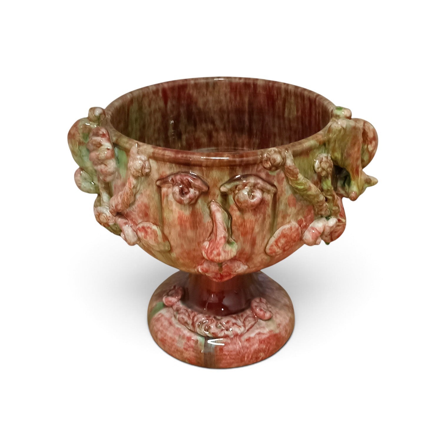 modern head in sicilian ceramic