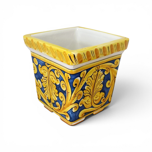 square ceramic vase