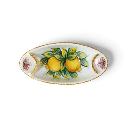 oval Sicilian ceramic plate