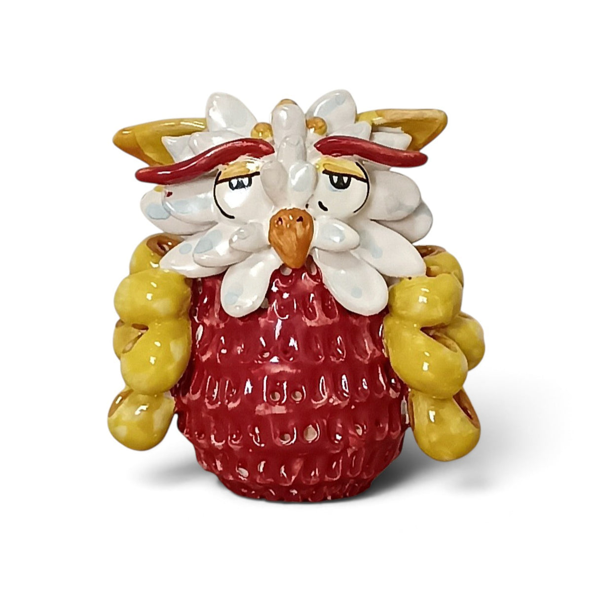 owl ceramic handmade in sicily