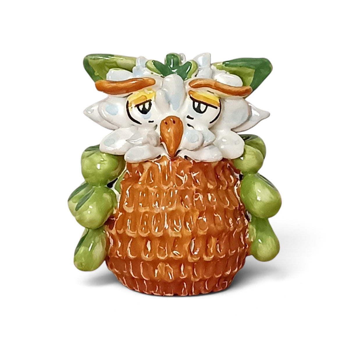 owl in sicilian majolica