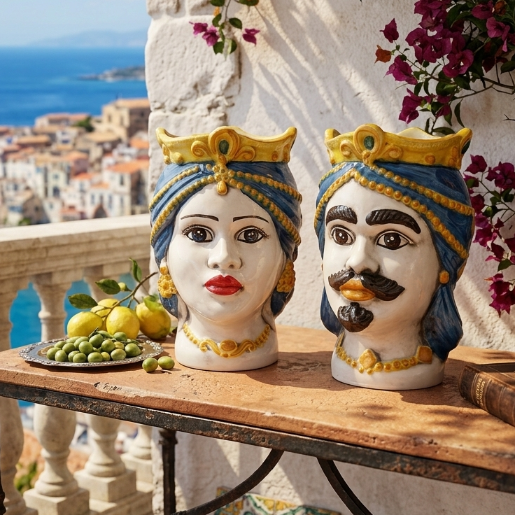 typical ceramic moors head