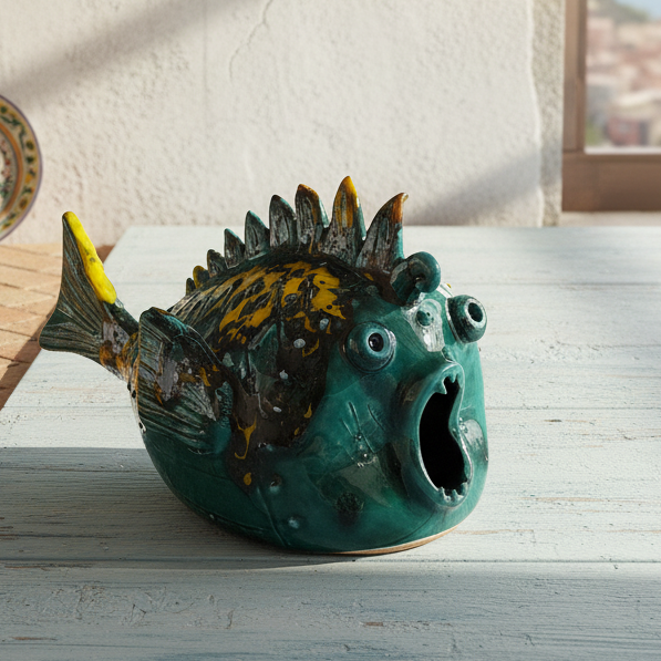 pesce maiolica caltagirone