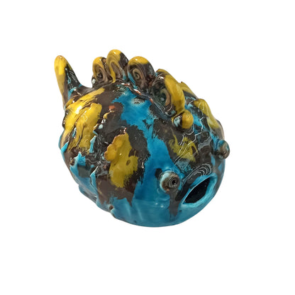 pesce artistico in maiolica siciliana di Caltagirone