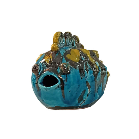 pesce artistico in maiolica siciliana