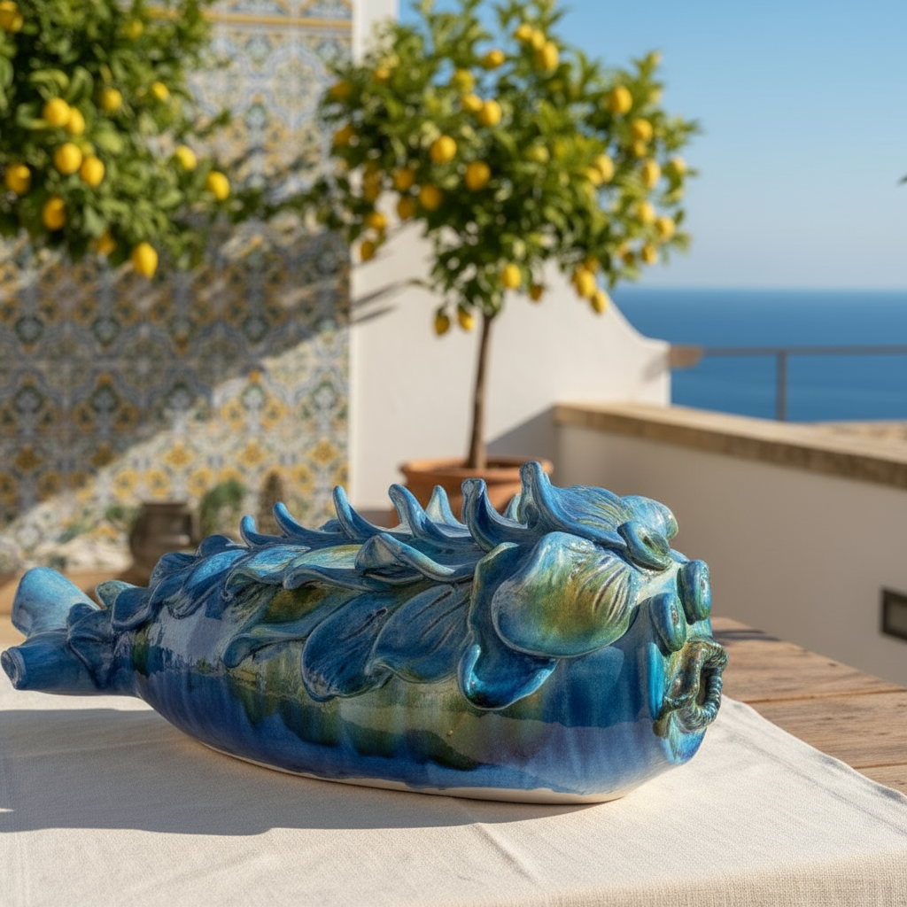 pesce in maiolica siciliana fratantoni