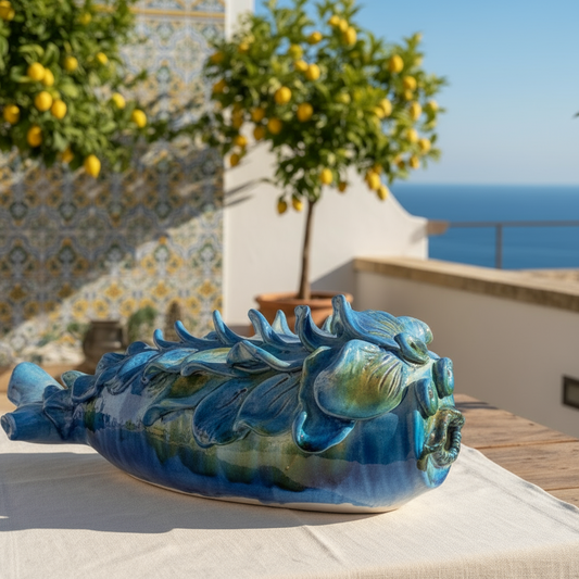 pesce in maiolica siciliana fratantoni