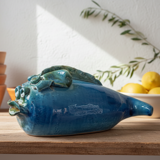 pesce in ceramica siciliana 