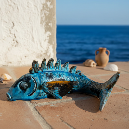 pesce in ceramica di siciliana artigianale
