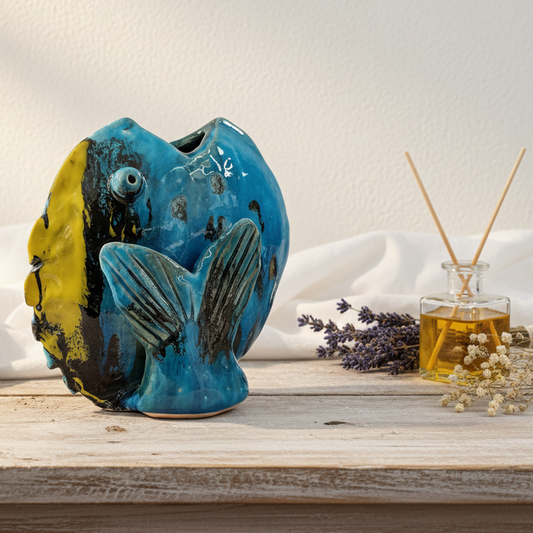 pesce in maiolica per profumo