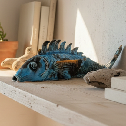 pesce decorato in ceramica di sicilia