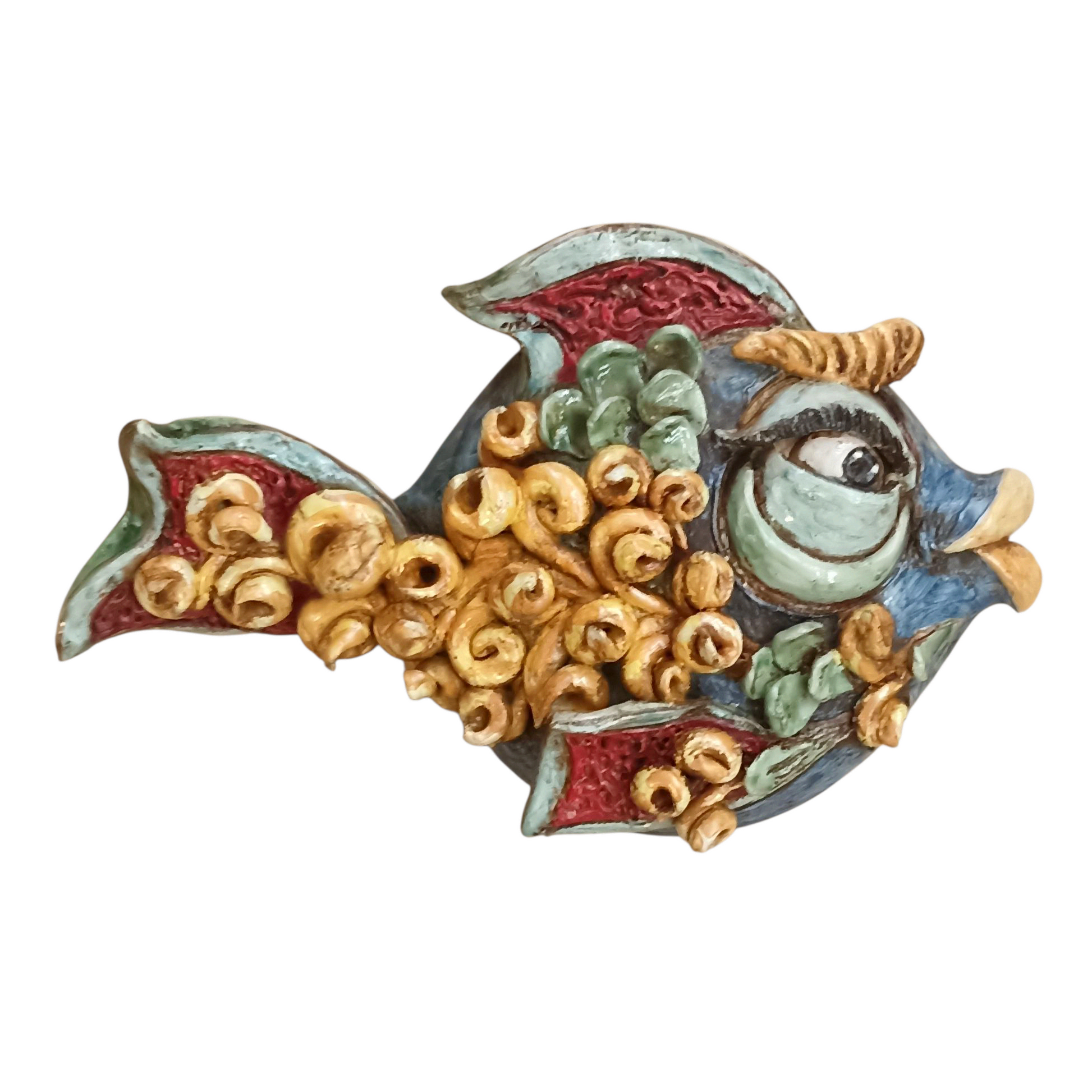 pesce siciliano in ceramica caltagirone