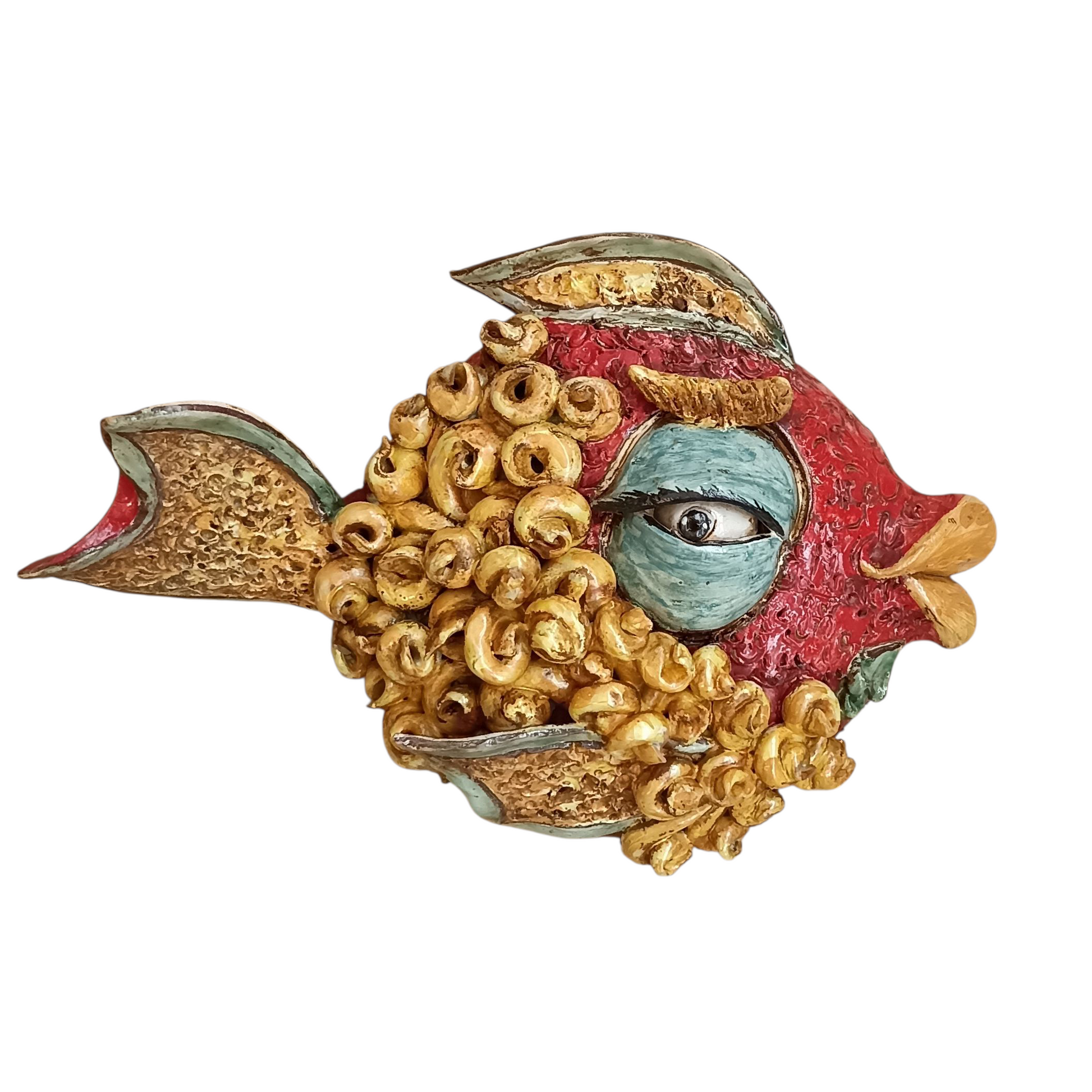 pesce in ceramica colorato
