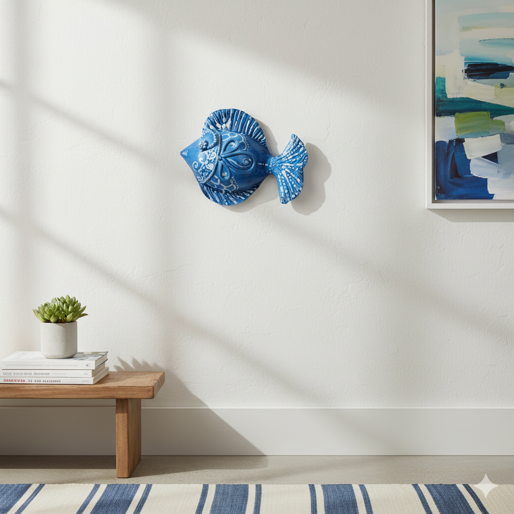 pesce in maiolica di sicilia 