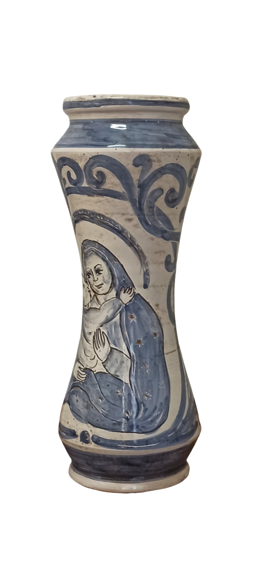 Portafiori Vaso Farmacia in Ceramica Siciliana di Caltagirone