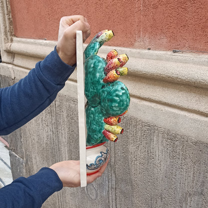 cactus in maiolica siciliana