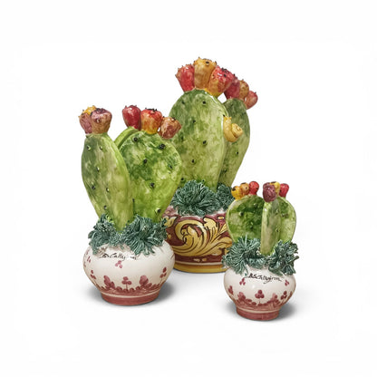 pianta di fico d'india in ceramica
