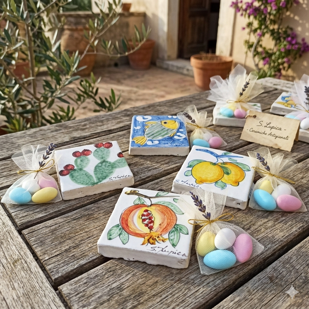 piastrelle per bomboniera in ceramica