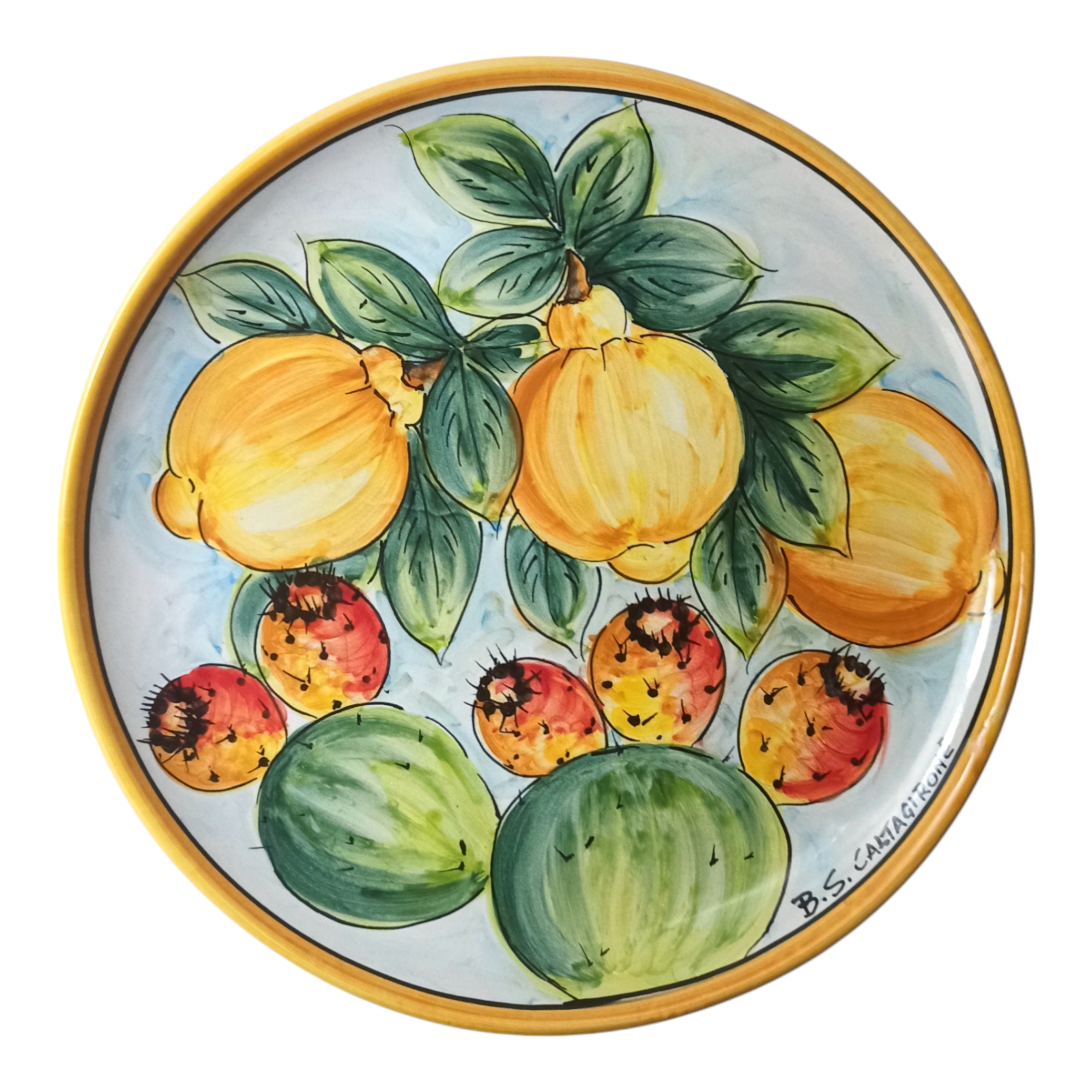 ceramiche siciliane di Caltagirone decorate a mano