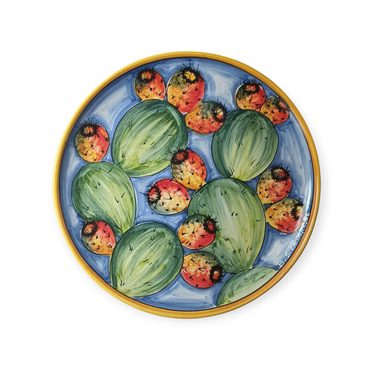 Sicilian Ceramic Plate from Caltagirone
