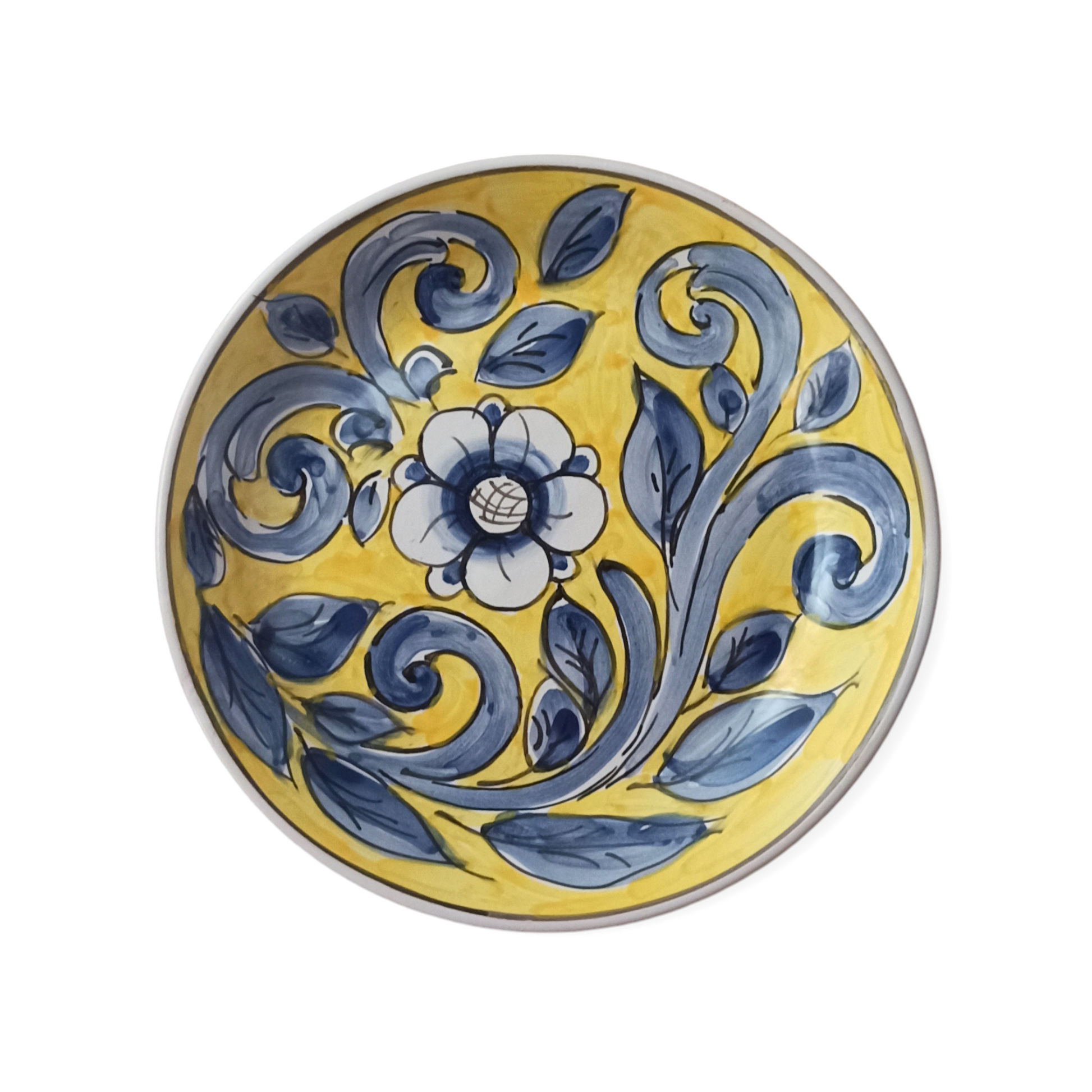 piatto decorato a mano ceramiche Gambino