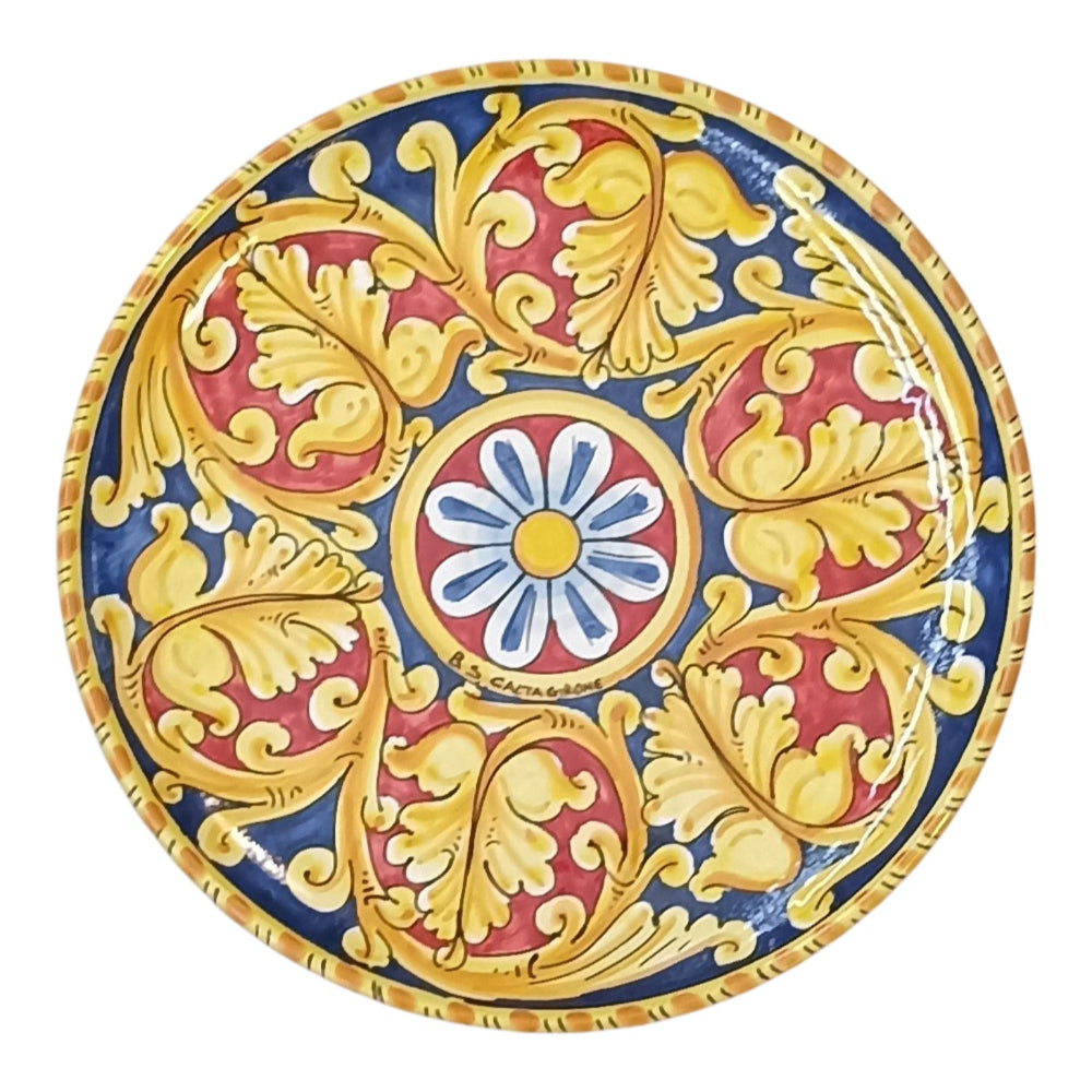 piatto in ceramica di Caltagirone 