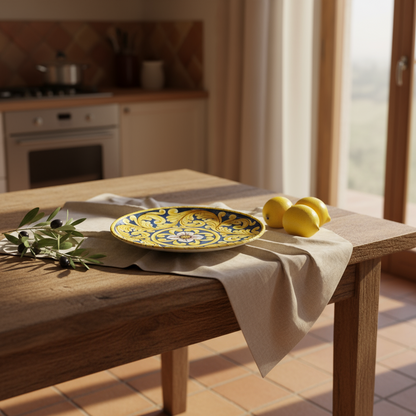 vassoio da portata maiolica sicilia