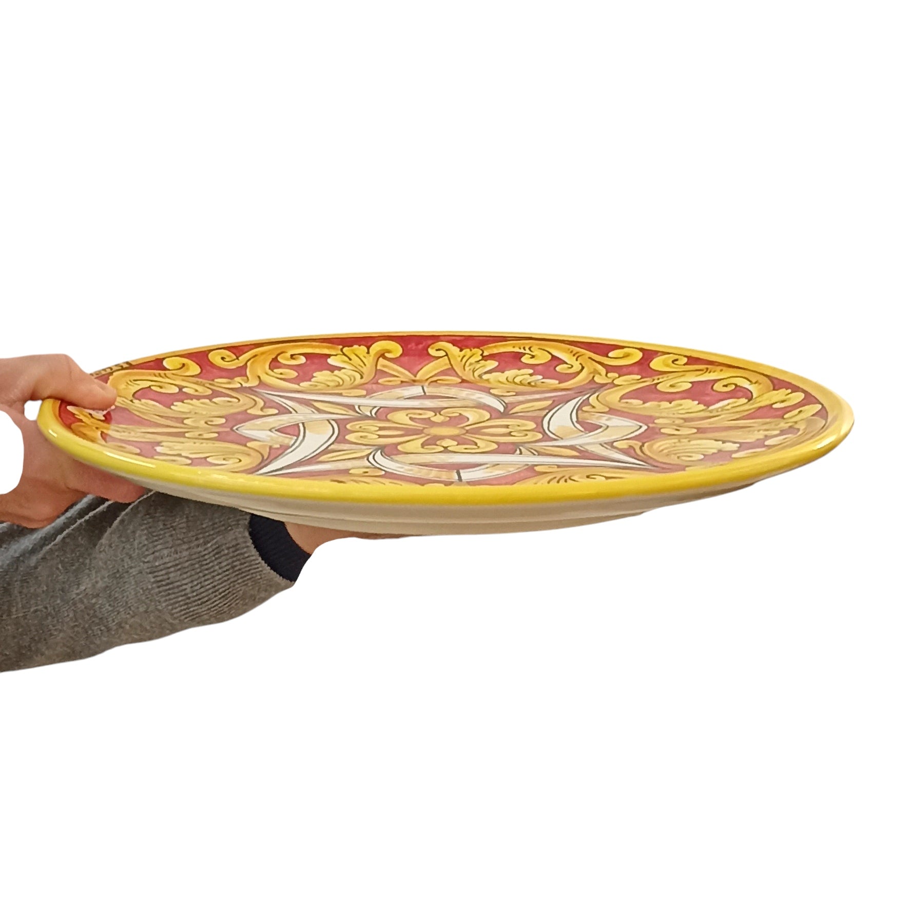 ceramica di Caltagirone a Messina, servizio piatti