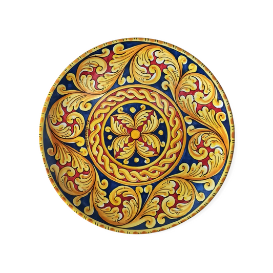 Piatto in Ceramica di Caltagirone da appendere al muro