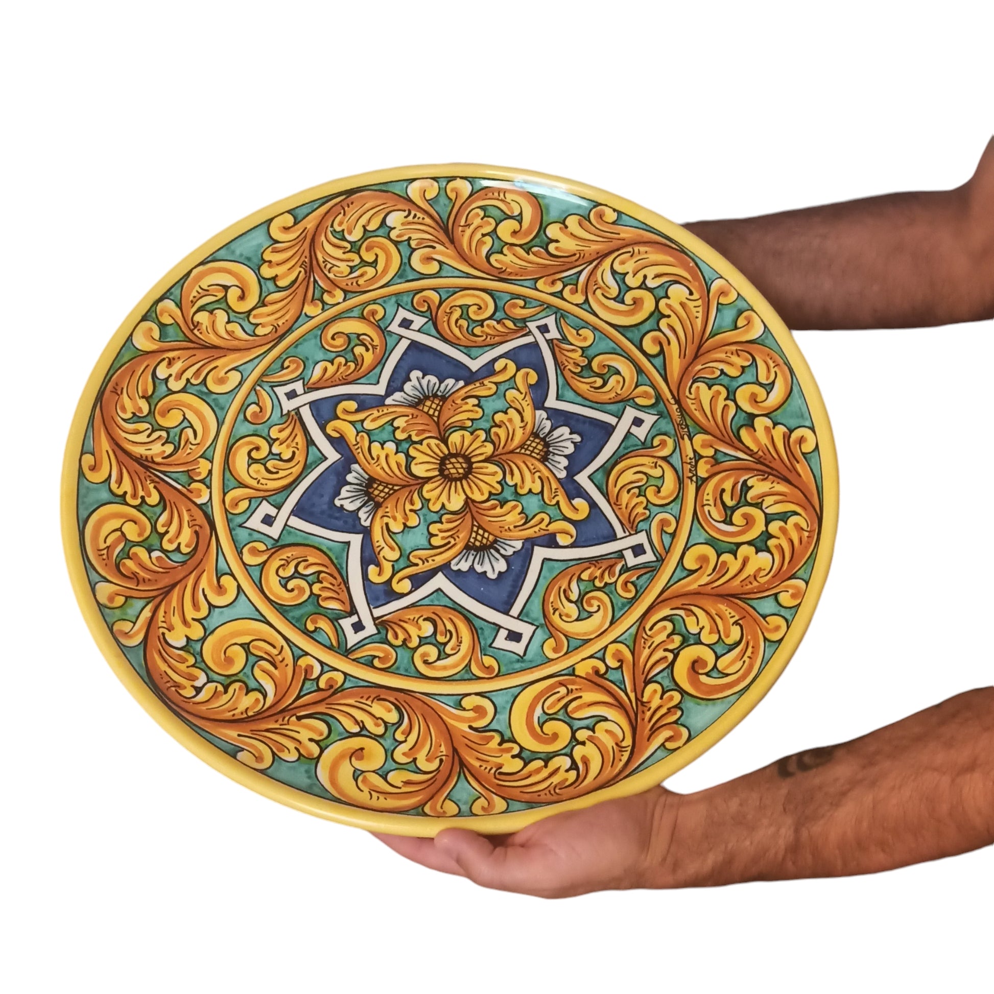 piatto in ceramica santo stefano di camastra