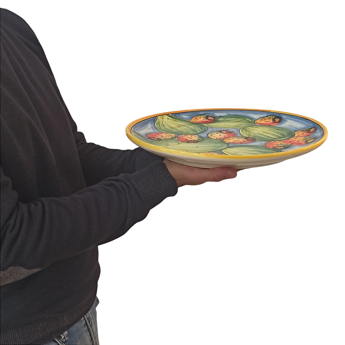 Sicilian Ceramic Plate from Caltagirone