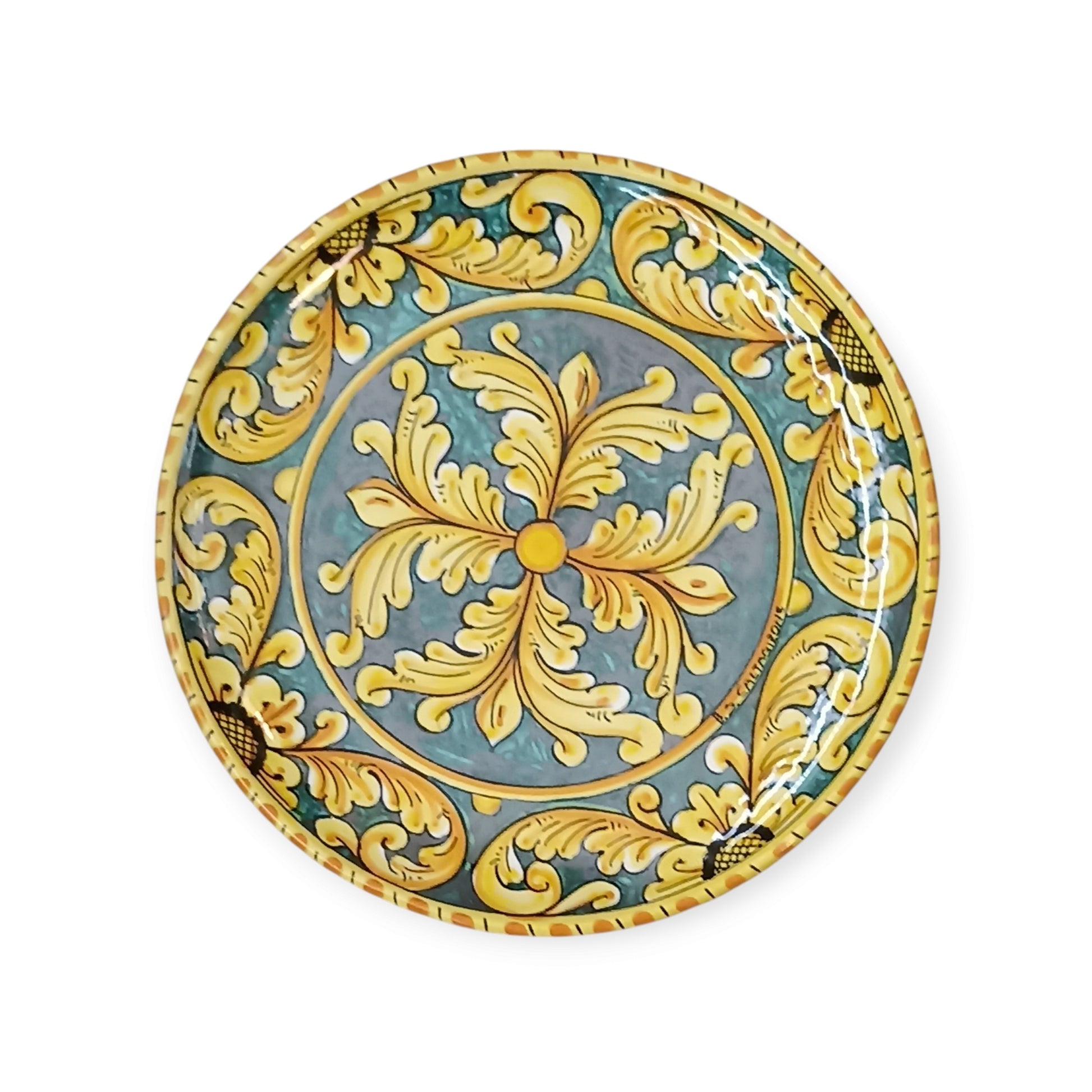 Piatto in ceramica siciliana di Caltagirone  a Messina