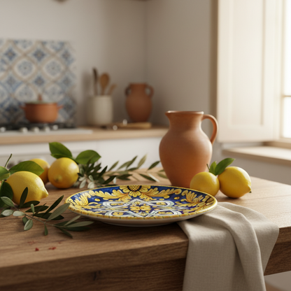 38cm Handcrafted Decorated Caltagirone Majolica Plate