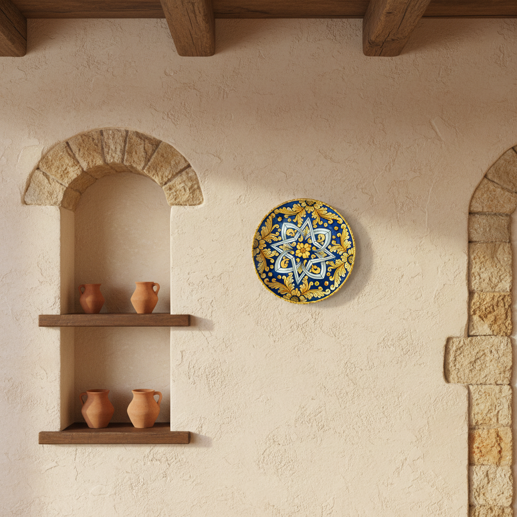 38cm Handcrafted Decorated Caltagirone Majolica Plate