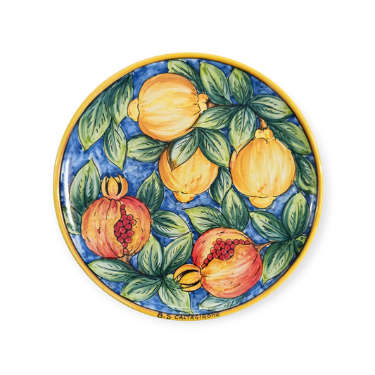 Piatto ceramica di Caltagirone da portata
