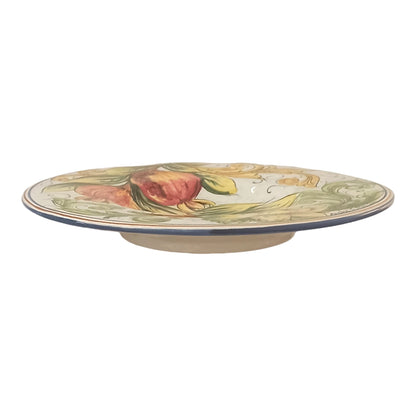 centrotavola in ceramica siciliana decorato a mano