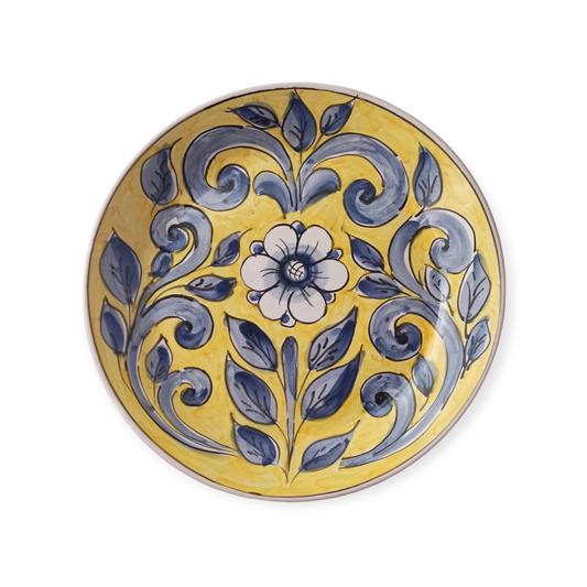 piatto decorato a mano a caltagirone