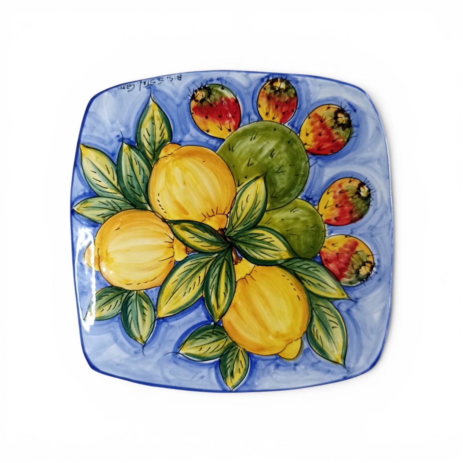 piatto siciliano in ceramica 