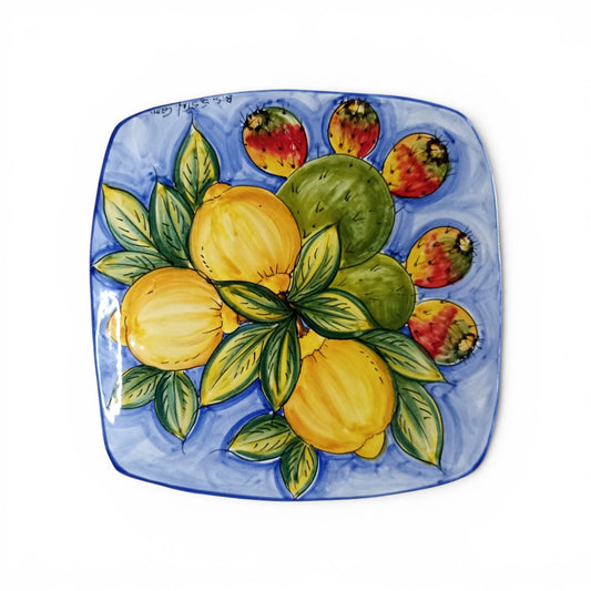 piatto siciliano in ceramica 