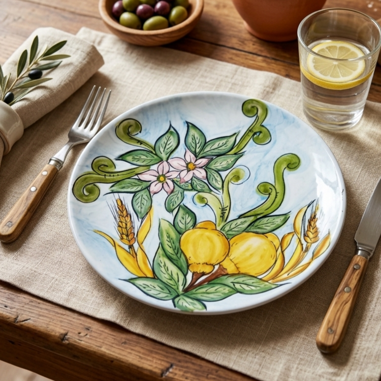 servizio di piatti di caltagirone