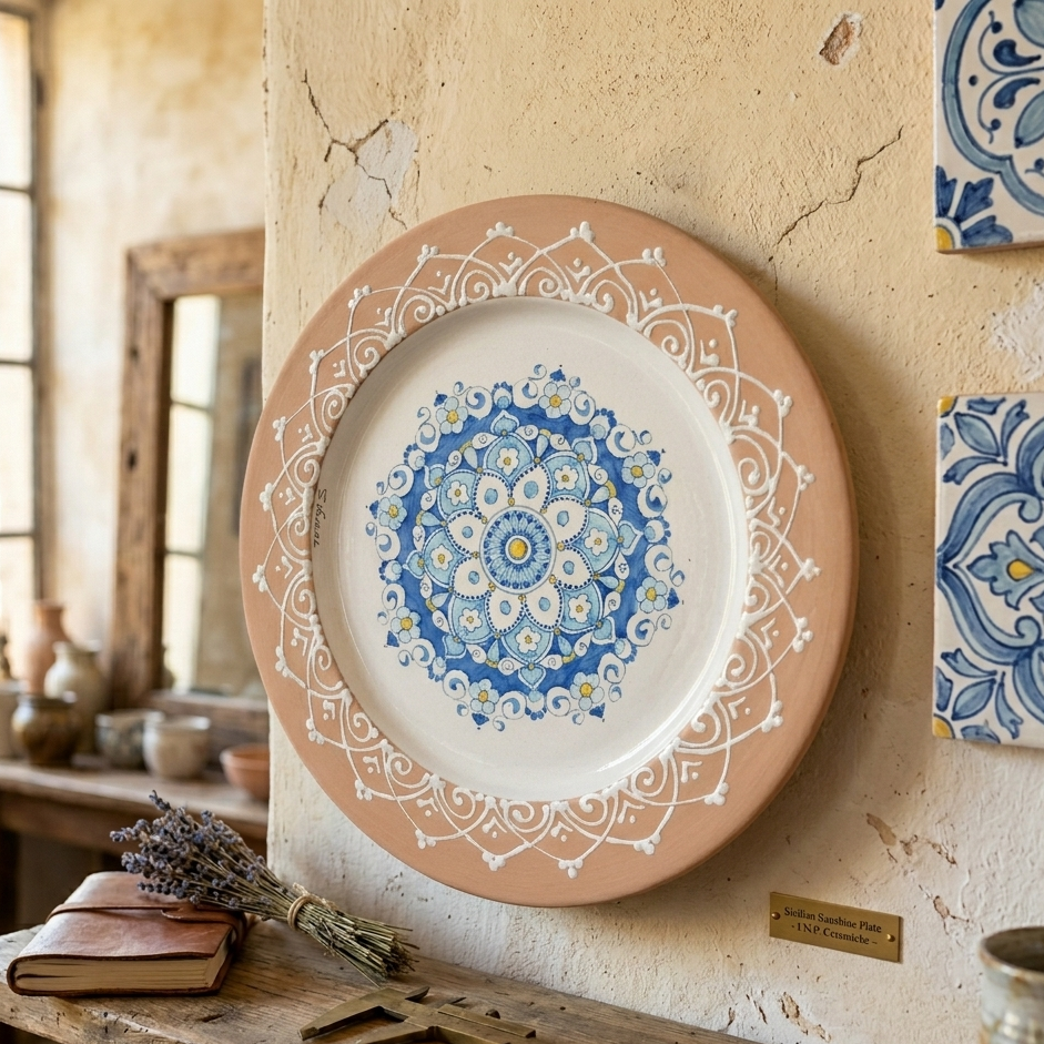 piatto in ceramica di sicilia
