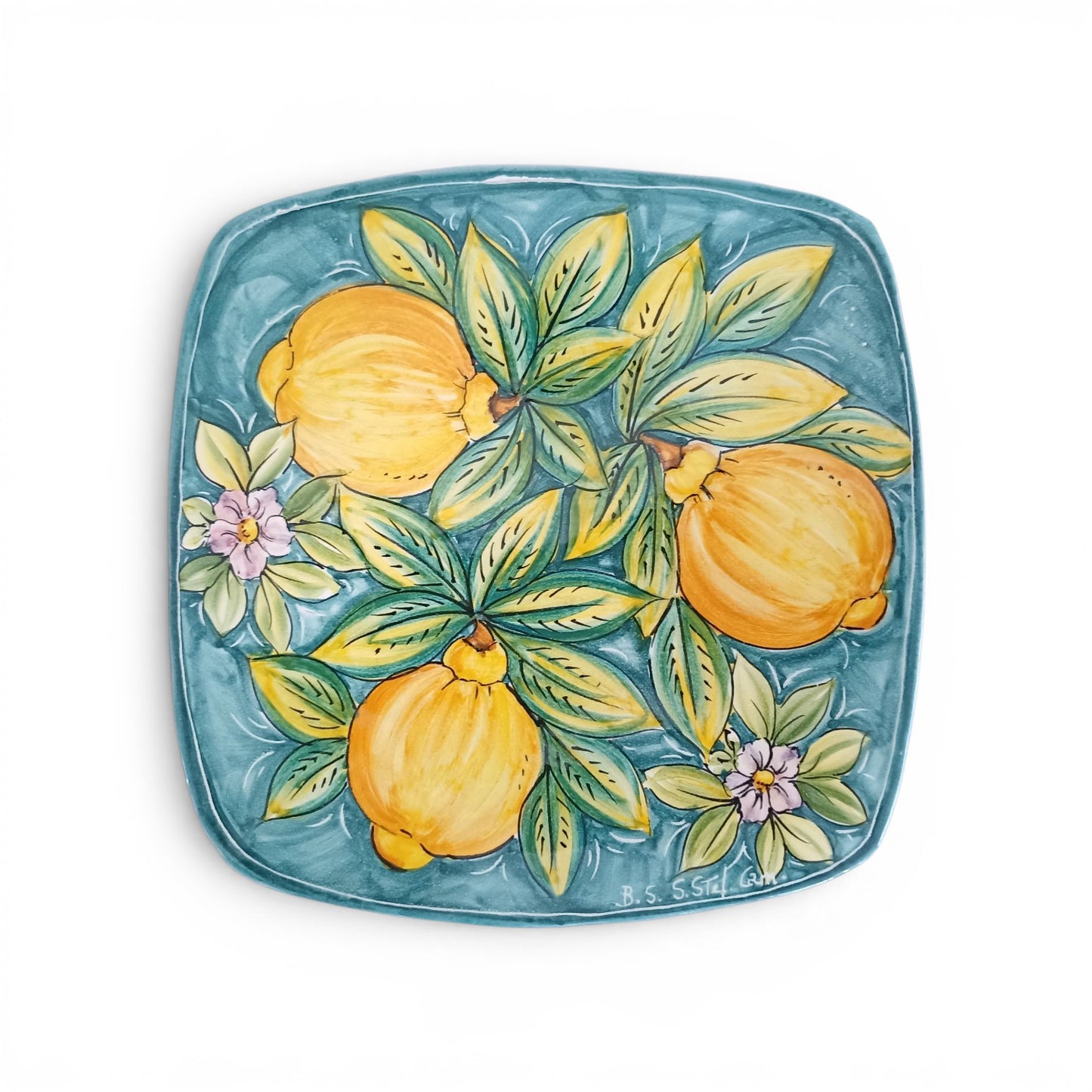 piatto decorato ceramica siciliana 