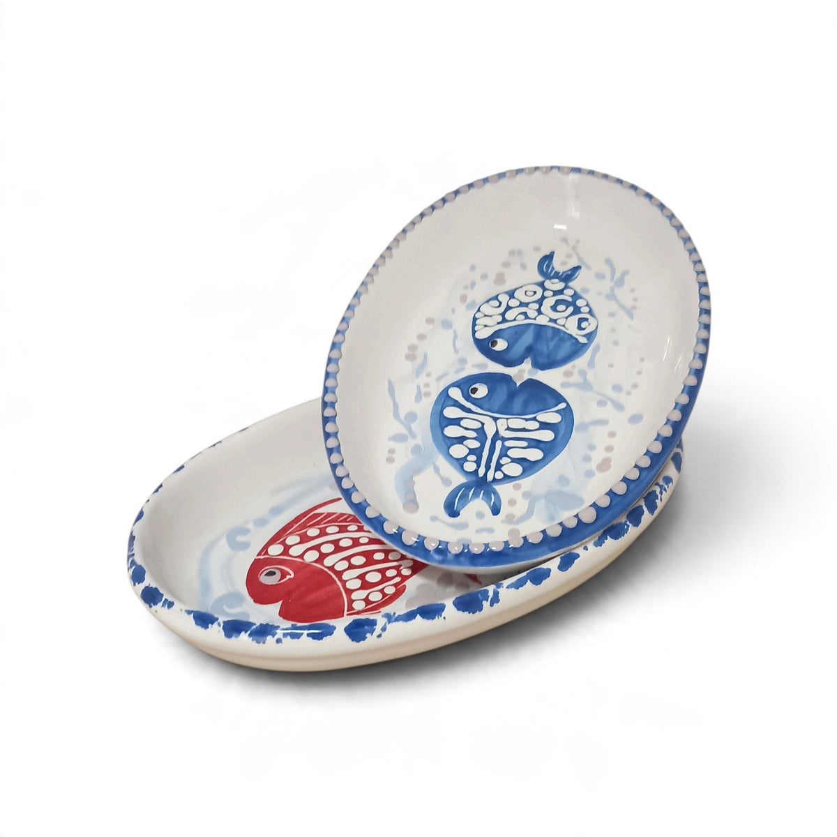 piatto ovale in ceramica siciliana