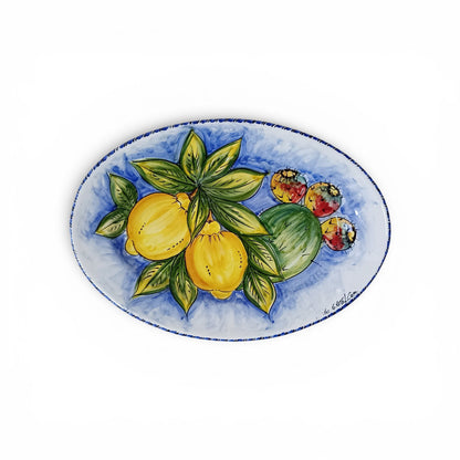 piatto con limoni caltagirone