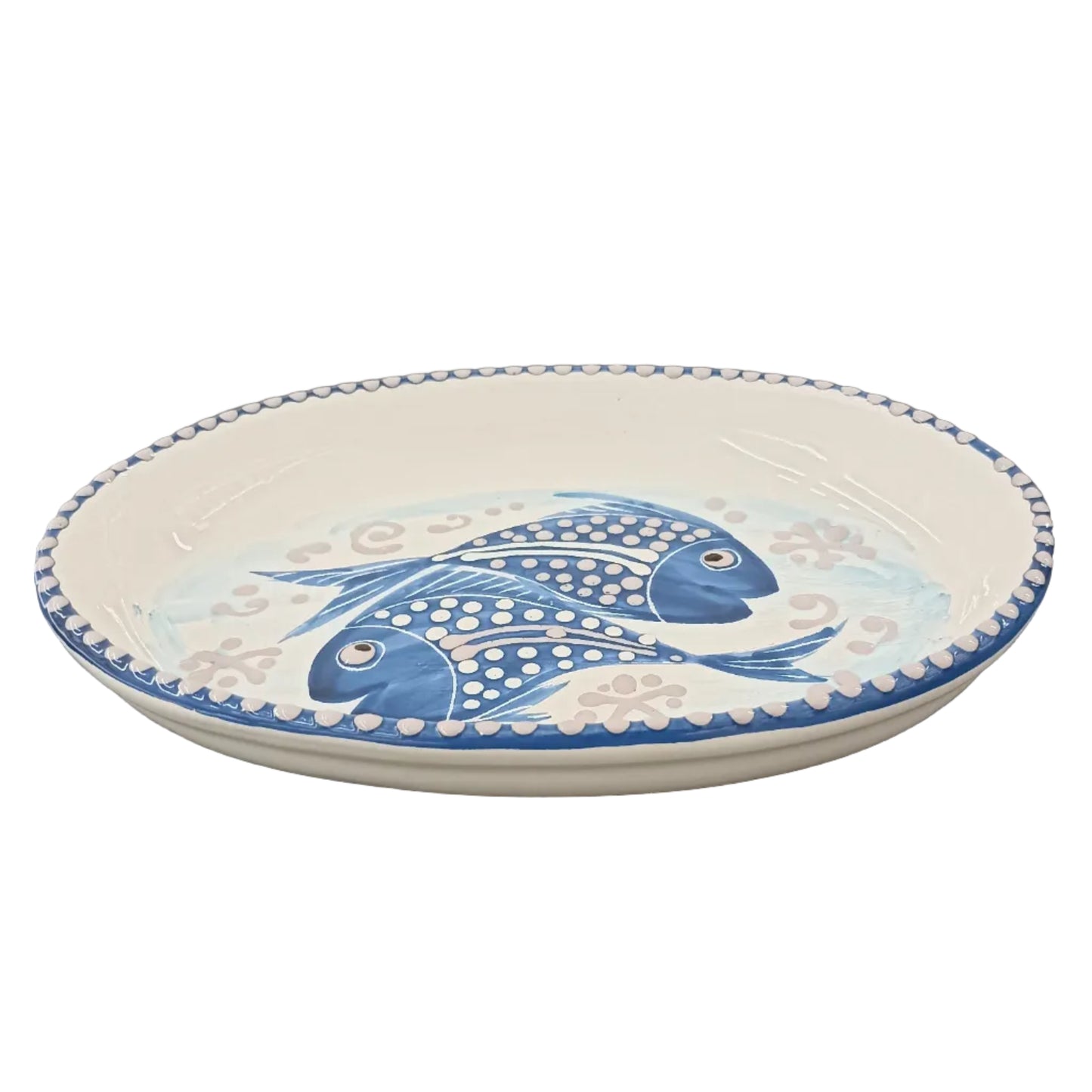 piatto in ceramica siciliana per il pesce
