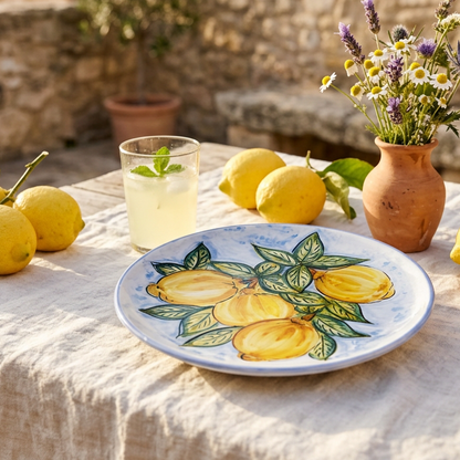 piatto colorato per la tavola