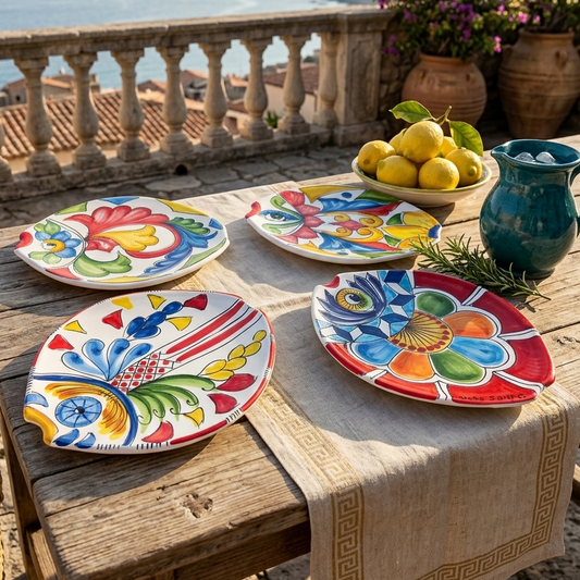 piatti per il pesce in ceramica