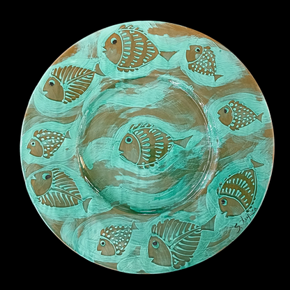 piatto con pesci grande