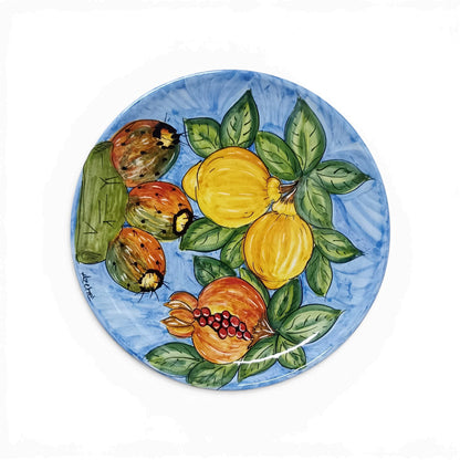 piatto per la tavola in maiolica